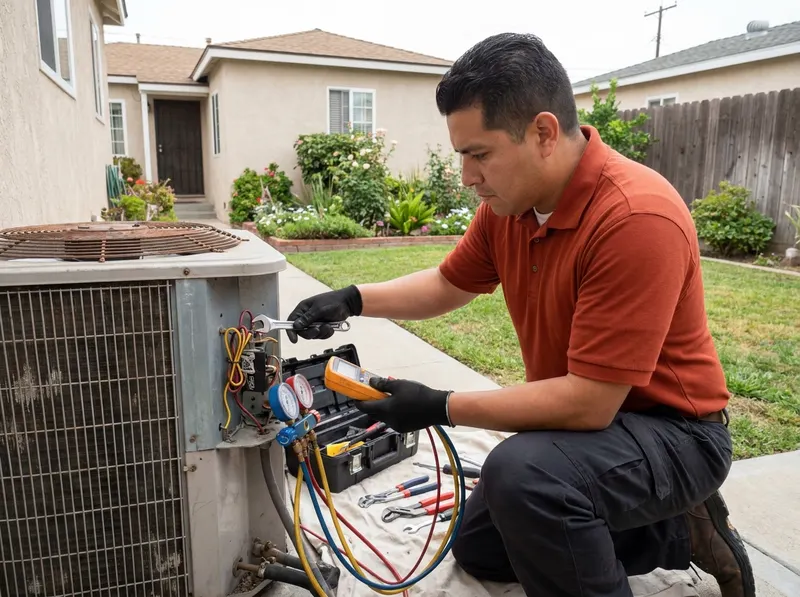 Seasonal HVAC System Tune-Up & Safety Inspection in Huntington Park, CA